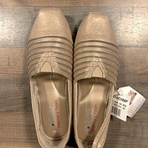 Shimmery Gold Bobs Shoes BNIB
